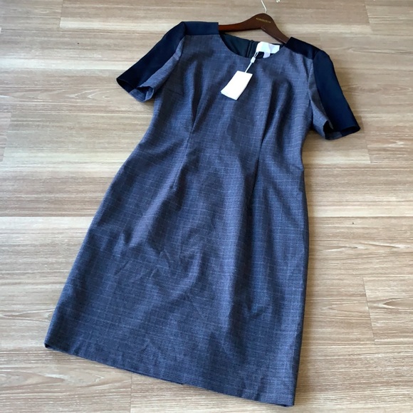 Hugo boss made in Portugal size 8 textured short sleeve crew neck sheath dress - Picture 10 of 17